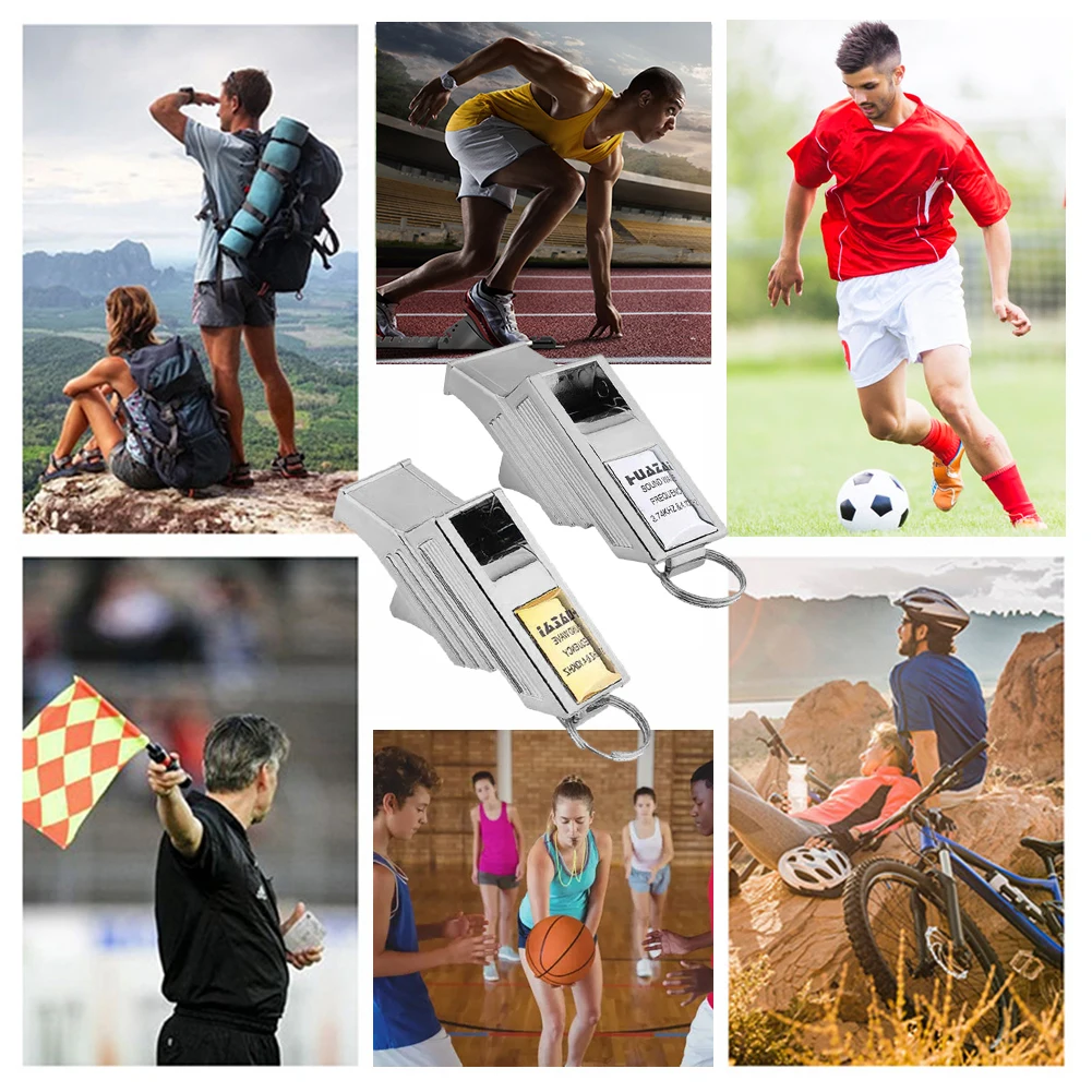 Professional Basketball Referee Whistle Seedless Plastic Sport Whistle Portable for Outdoor Sports Training