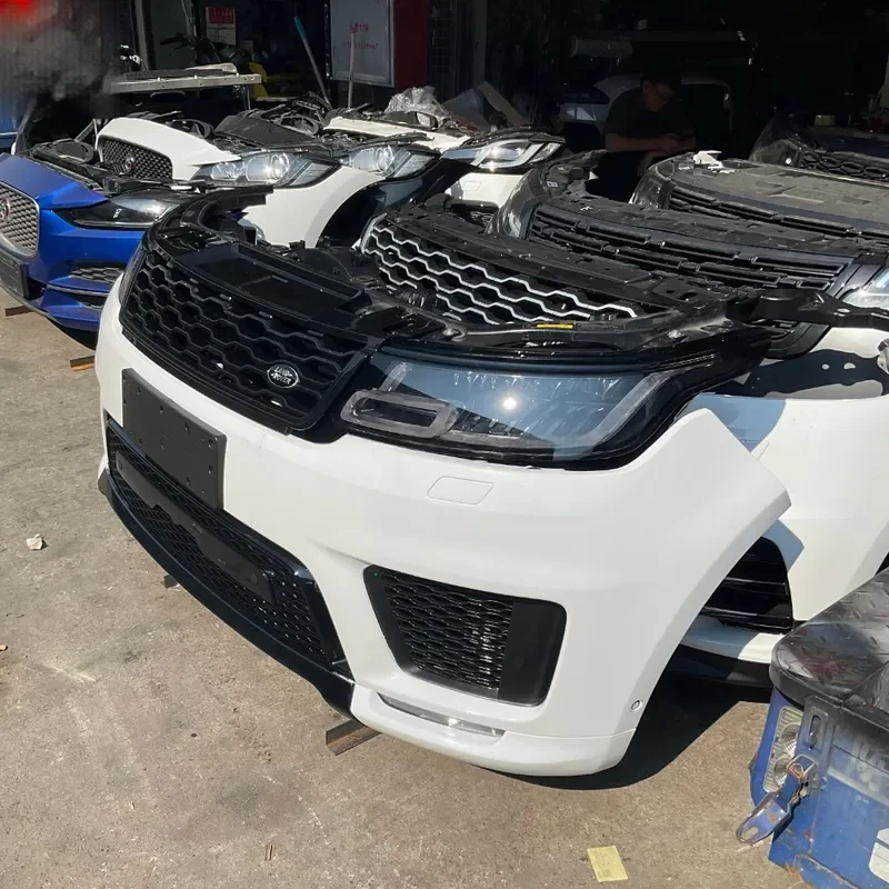 Complete Front Bumper with Radiator and Headlights for Range Rover Sport L494 2018-2022 Auto Body Parts Replacement Kit 6