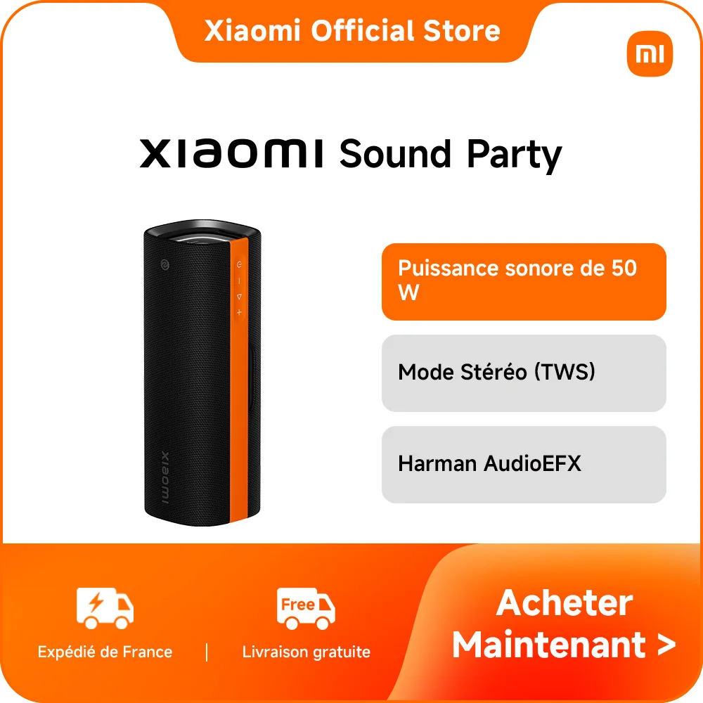 【Officiel】Xiaomi Sound Party | Puissance sonore de 50 W, Harman AudioEFX, 26 heures de lecture