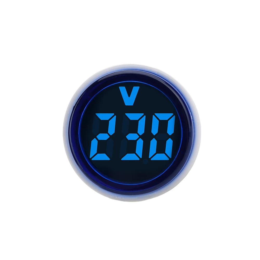 30mm AC 230V Voltmeter LED Digital Display Voltage Meter 50-500V Volt Measuring Instrument EU Plug Voltage Indicator Monitor