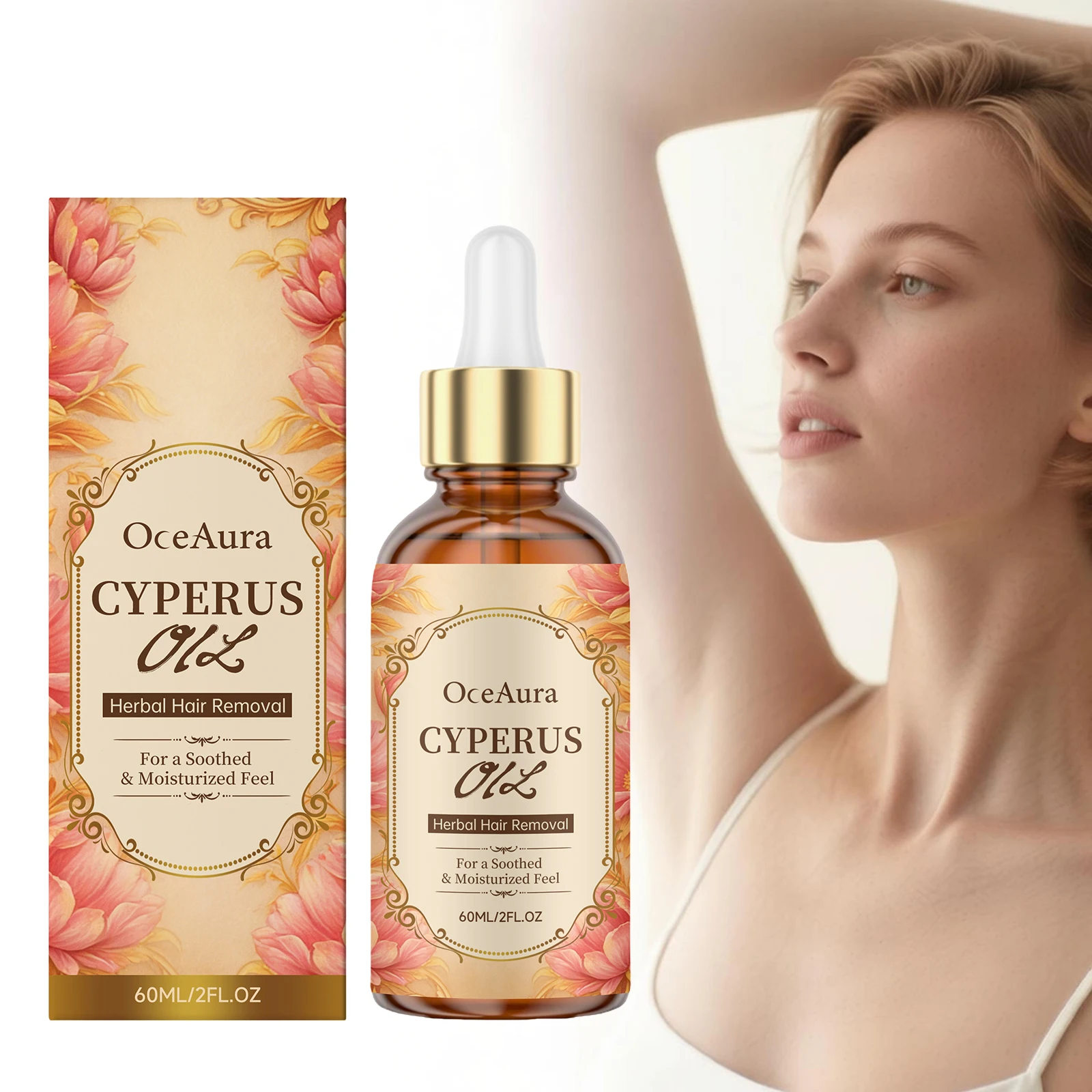 Cyperus Rotundus Depilatory Oil Gentle Depilation Smoothing Moisturizing Inhibit Hair Growth Herbal Hair Removal Essential Oil