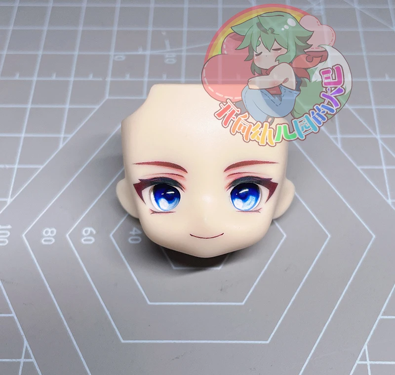 

Tartaglia Ob11 GSC Man Face Genshin Impact Open Eye Face Handmade Faceplate Anime Game Accessories