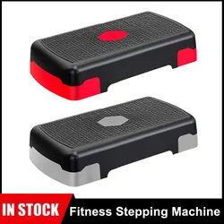 Adjustable Workout Aerobic Stepper Adjustable Workout Stepper For Step Up Step Board With 3 Risers For Home Gym Cardio Strength