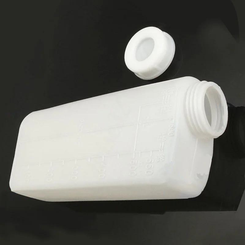 Contenedor confiable de botella mezcladora de combustible para motosierras, scooters, tamaño de 600 ml, medición de relación precisa, paz de la mente