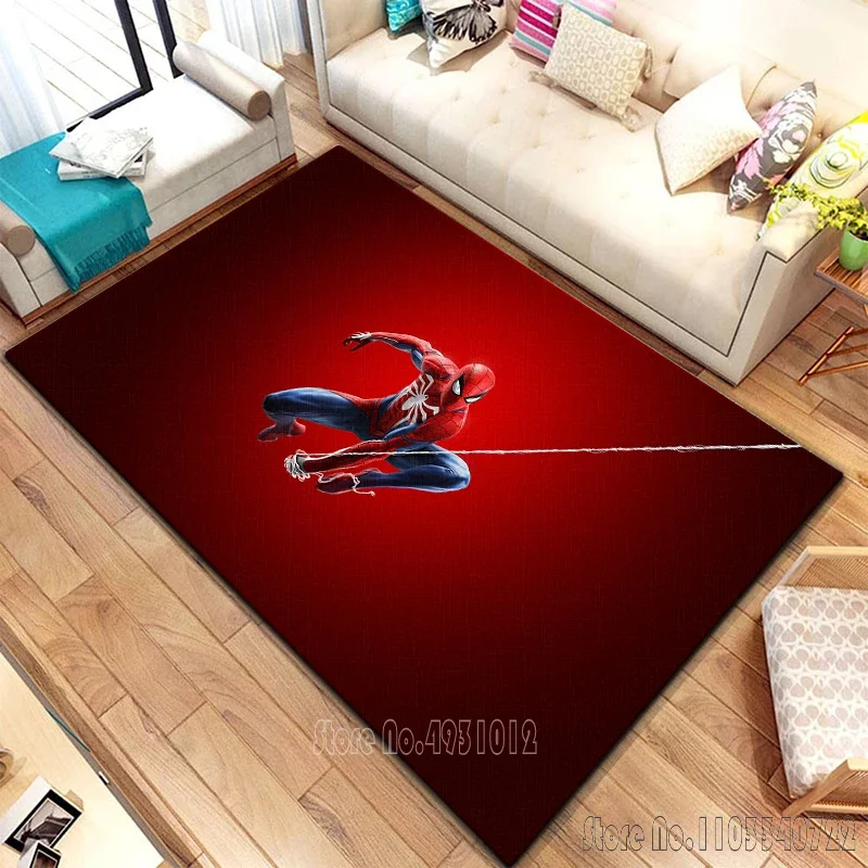 Disney Avengers Spiderman Boys Rug Carpets 80x120cm Decor for Bathroom Kids Floor Mat Living Room Children's Bedroom Sofa