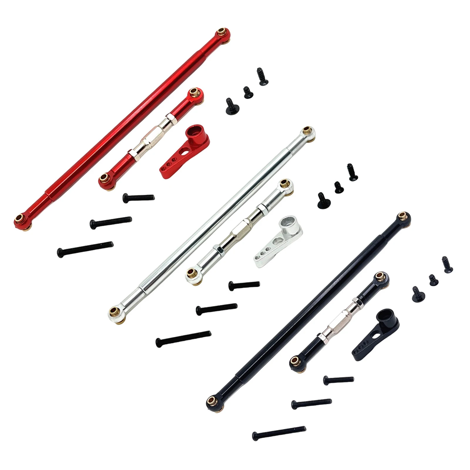 

Metal Upgrade Adjustable Steering Pull Rod Servo Arm For MN Model 1/12 MN128 MN86 G500 RC Car Parts