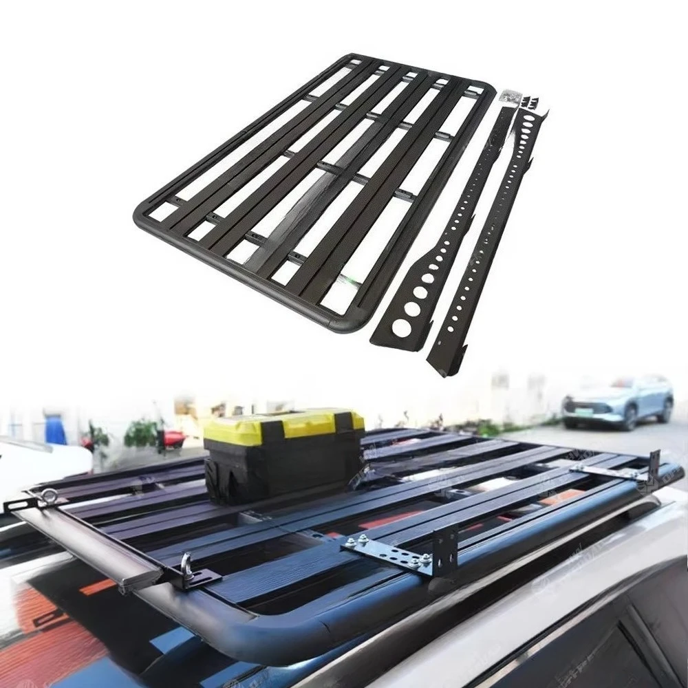 

inum Flat Roof Rack Flat Roof Basket Carrier Rack for Land Rover Discovery 3 Patrol Y61 4Runner Rack Trunk Bracketcustomcustom