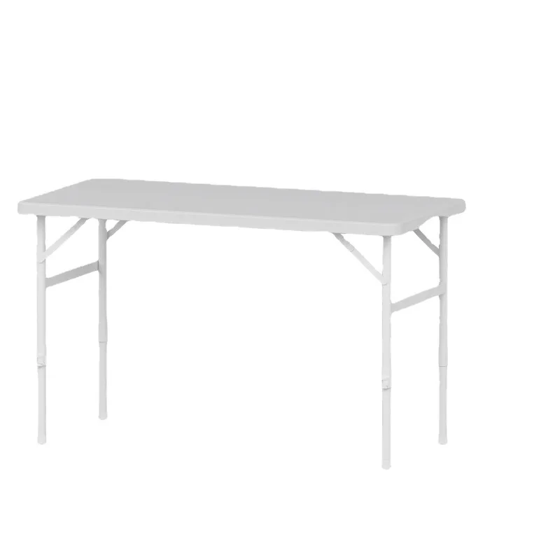 Simple Portable Plastic Height Adjustable One-piece Molded Table for Outdoor Stall Home Training