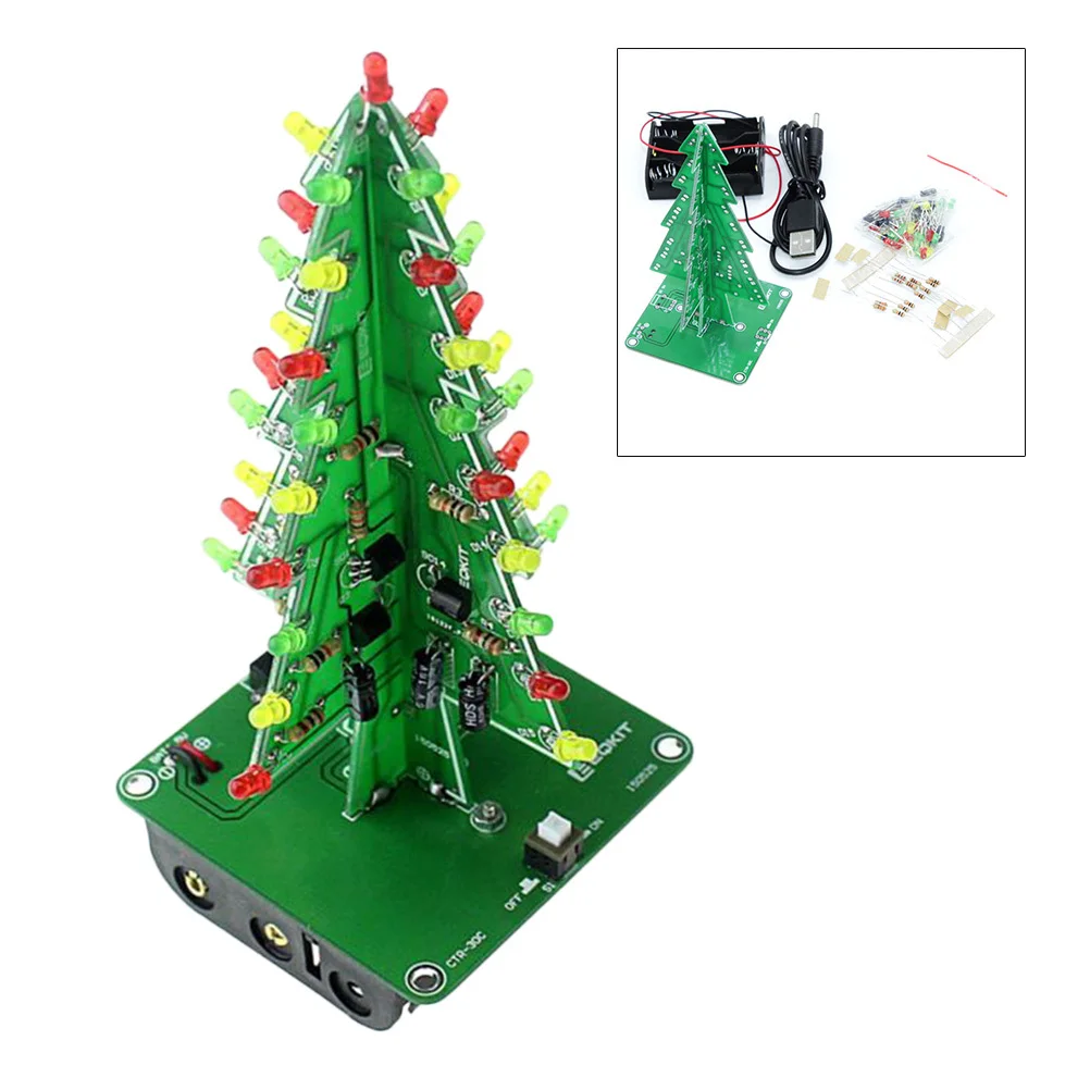 

1Pcs Simulation Christmas Trees LED Flash Light Mini Artificial Christmas Tree Desktop Decor Xmas Decoration Desktop Decor