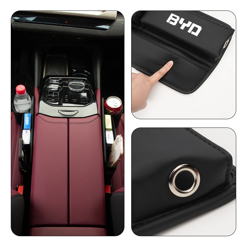 Car Seat Gap Organizer Storage Box Cup Phone Holder Interior Accessories For BYD Shark 6 M6 G3 G5 T3 E2 F3 I3 F0 F6 S6 S8 E5 E6 5