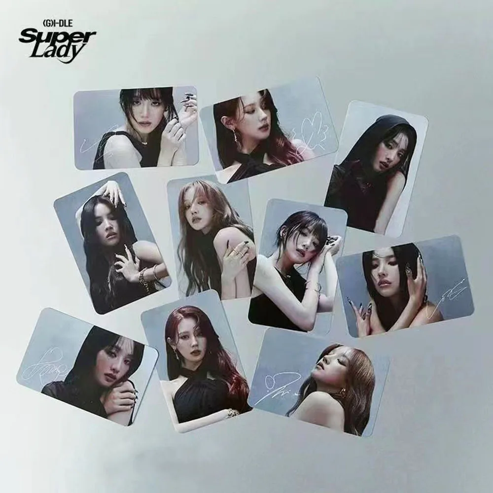 10 Teile/satz (G)I-DLE i-DOL World Tour Fotokarten YUQI Shuhua Mode Selfie Lomo Karten Soyeon Miyeon MINNIE Postkarten Fans Geschenke