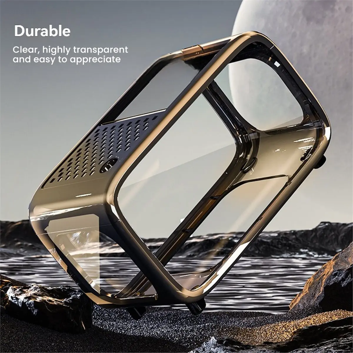 Industrielle Werkzeuge: Transparentes Aquarium mit Deckel, Desktop-Ekologiebecken für Goldfische, Wohnzimmer-Dekoration, Landschaftsgestaltung, Ornament