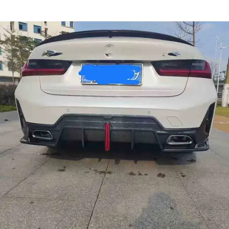 For BMW 3 Series G20 G28 2023+ Carbon fiber Diffuser rear bumper spoiler rear lip Shunt Car Accessories upgrade body kit