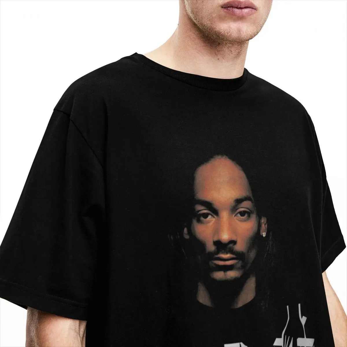 Snoop Dogg Tha Doggfather for Men Women T Shirt Hip Hop Stuff Novelty Tee Shirt Short Sleeve Round Neck