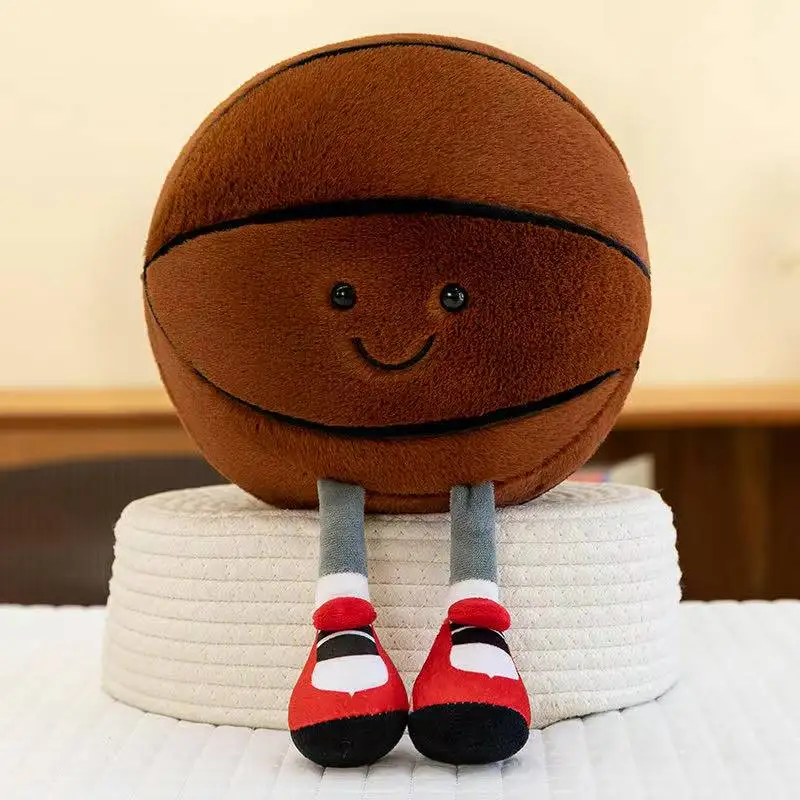 Latest Football, Basketball, Rugby Doll Kawaii Plush Toy Doll Cartoon Anime Cute Children's Birthday Gift Doll Christmas