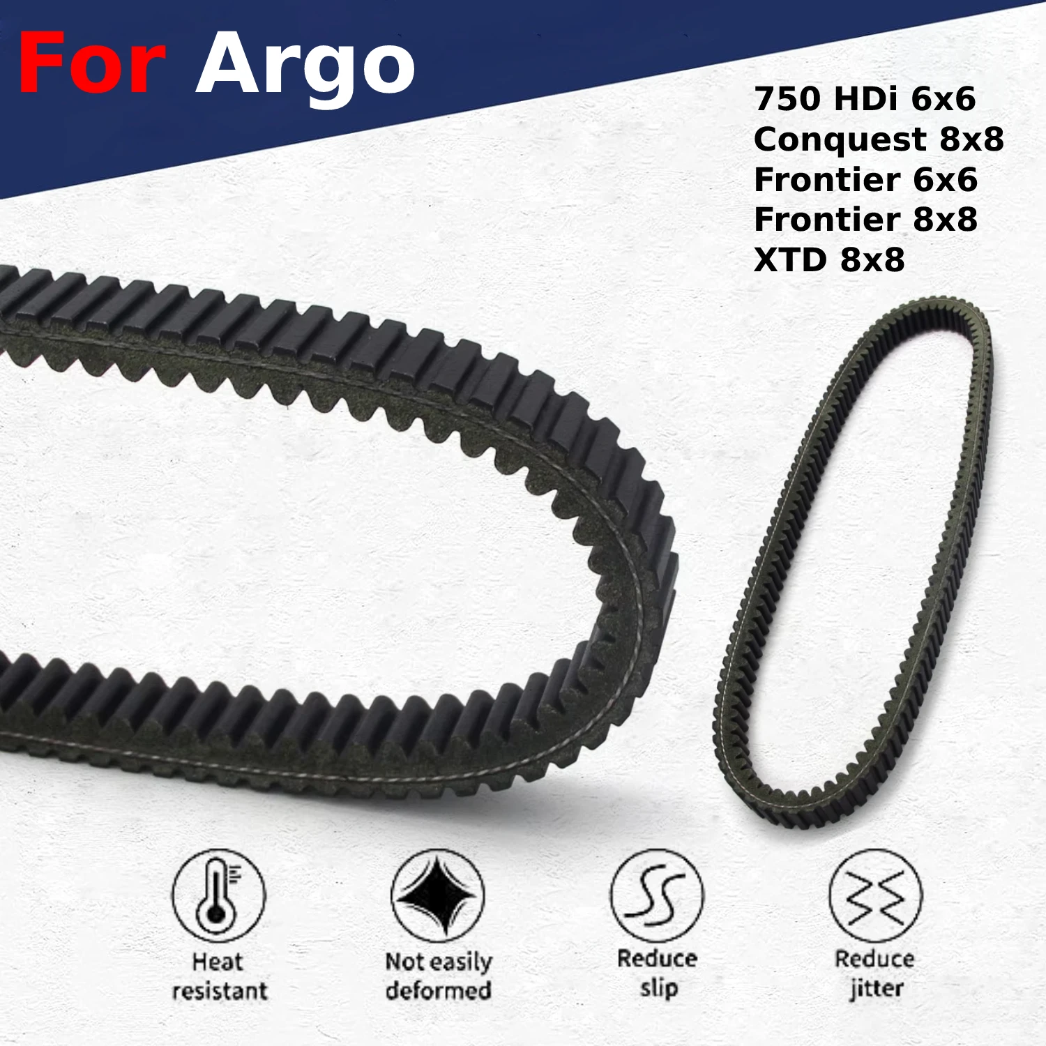 

Motorcycle Transmission Drive Belt For Moto Argo 750 HDi 6x6 / Conquest 8x8 / Frontier 6x6 / Frontier 8x8 / XTD 8x8 Moto Parts