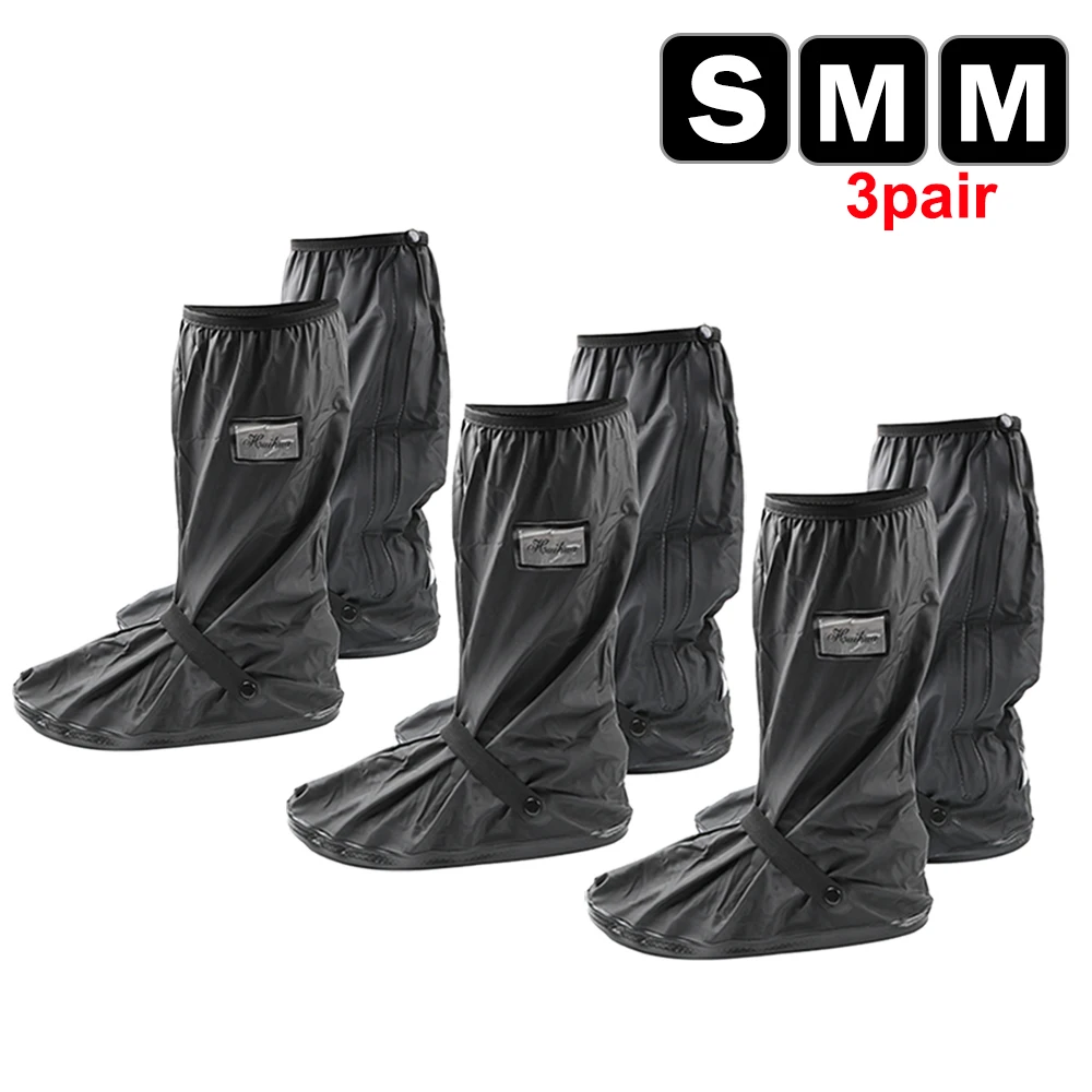 Wiederverwendbare Motorrad-Roller-Dirt-Bike-Regenschuh-Abdeckung, rutschfeste Stiefelüberzüge, Unisex-Fahrradschuh-Schutz für regnerischen, verschneite Tage