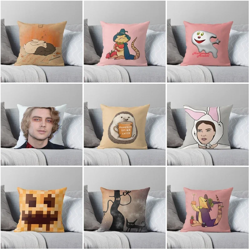 Pumpkin Festival Decorative Home pillow case Cushion covers 45X45cm 60*60 Modern Living Room sofa House bed halloween funny