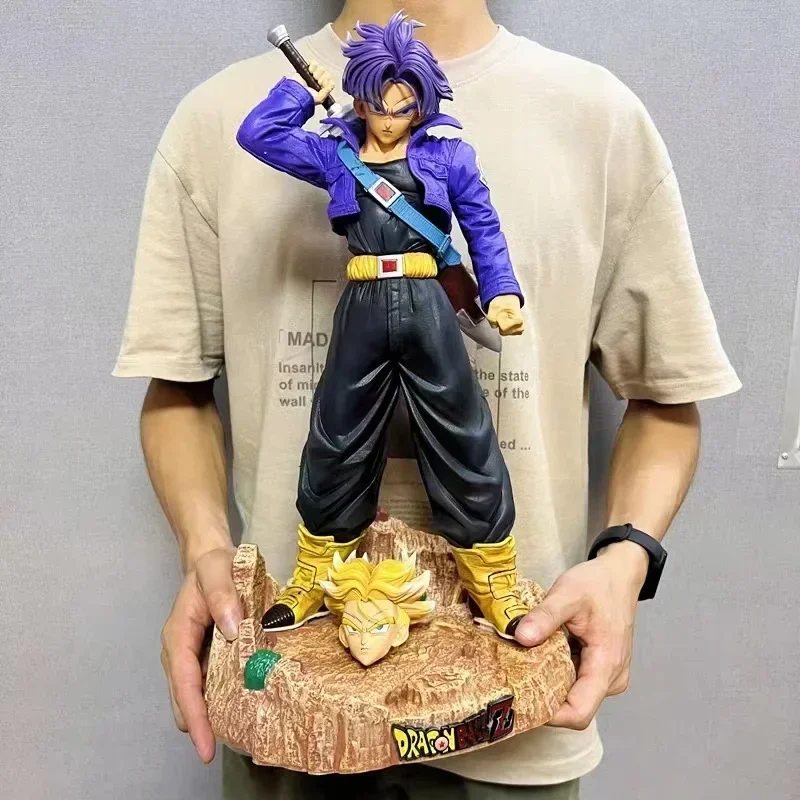 50cm Dragon Ball Mrc Large Standing Swordsman Latrans Model Handmade Statue Pendant Tranx Pvc Model Decorative Gift