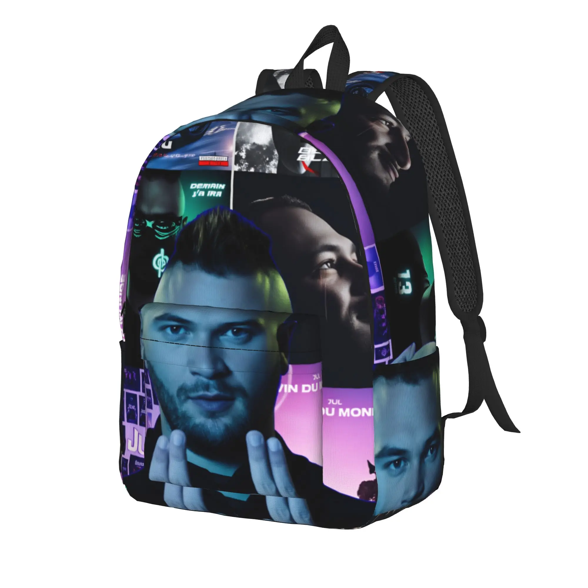 France Rapper Music JUL Backpack  Hiking Backpacks Boy Casual School Bags Design Lightweight Rucksack