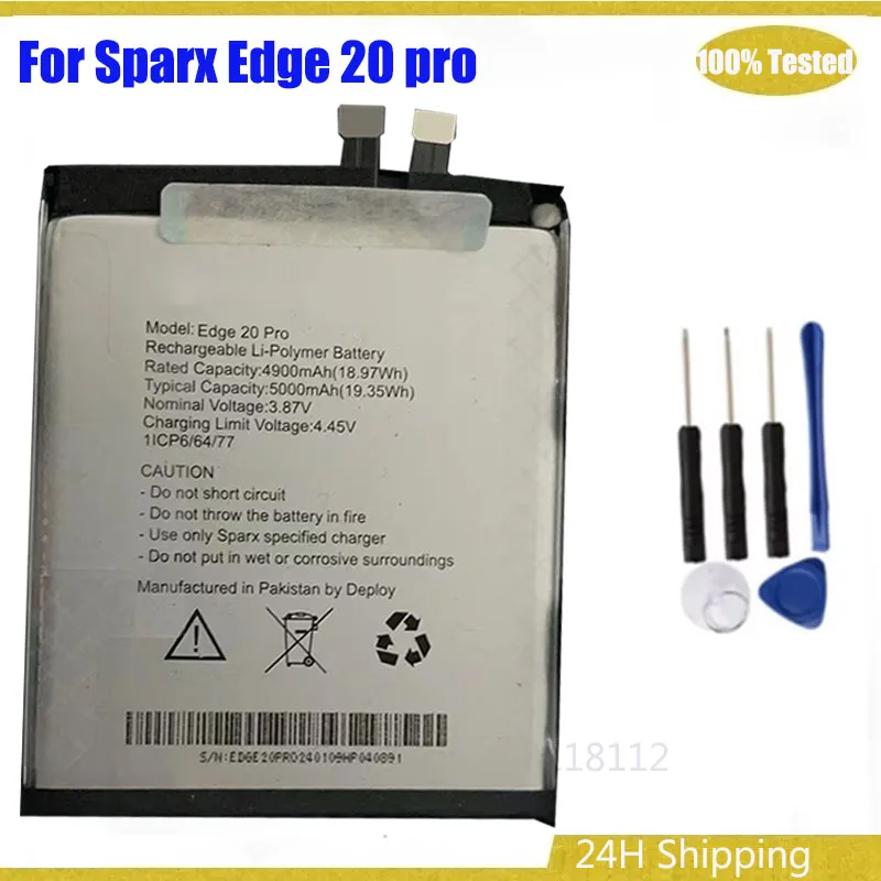 

5000mAh battery for Sparx Edge 20 pro Replacement Mobile Phone Original Battery 1ICP6/64/77