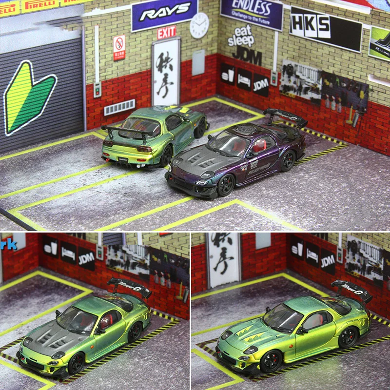 

1:64 Scale Diecast Alloy Mazda RX-7 FD3S RE Amemiya Toys Cars Model Classics Adult Souvenir Gifts Static Display Decoration