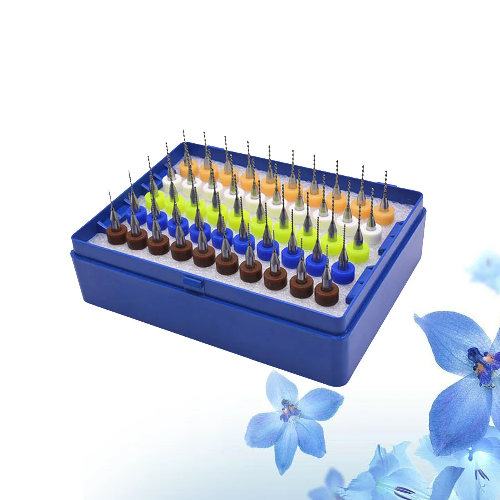 50Pcs 0.5-0.9mm Tungsten Carbide Pcb Drill Bits Micro Engraving Tool Set for Cnc Wood Metal Carbide Drill Bits