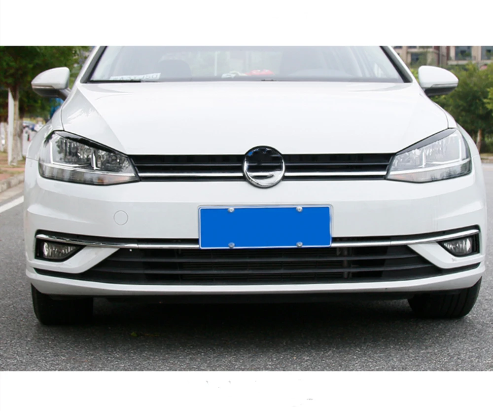 Headlight Eyebrow Headlamp Eyelid Trim For Volkswagen VW Golf 7 VII GTI GTD R MK7 2013-2017 Front Head Light Lamp Lid Cover Brow