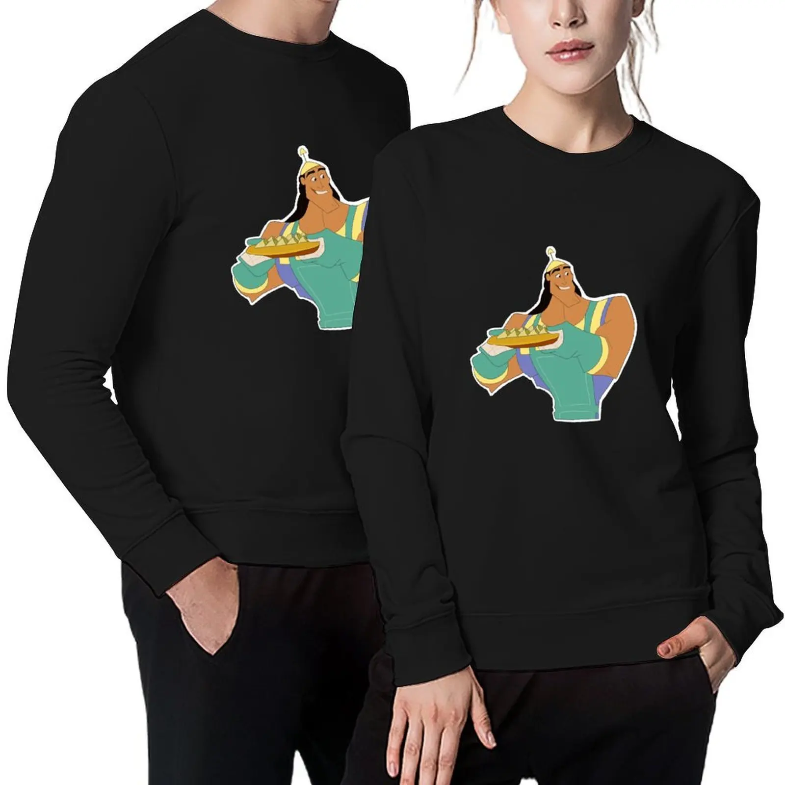 

Kronk Emperors New Groove Spinach Puffs Pullover tracksuit men korean autumn clothes korean style clothes sweatshirt
