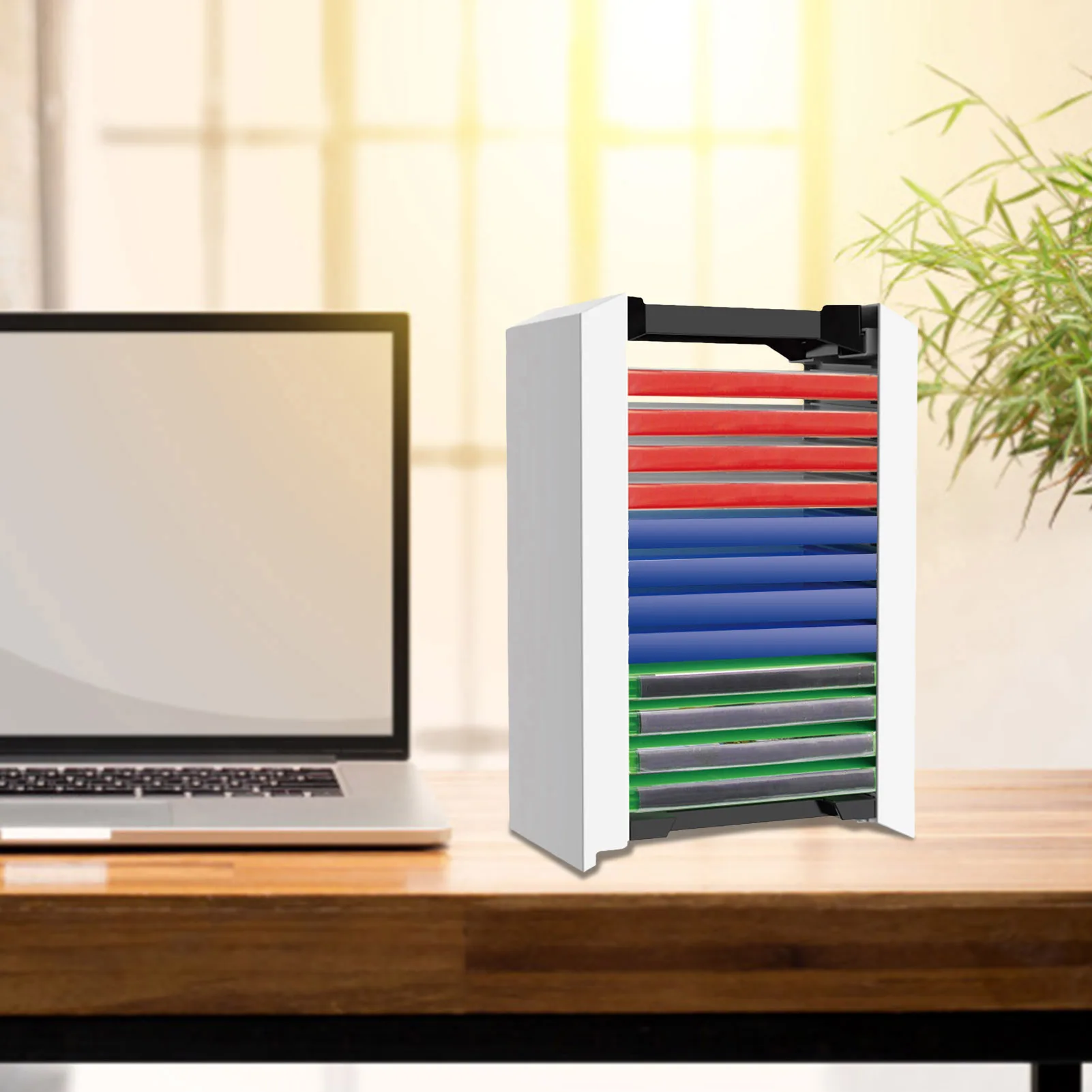 Host Disk Tower For PS 5 Host Game Disk Tower Storage Rack 12 Game Discs For PS4 Switch One Bracket Storage Tower Shelf Rack