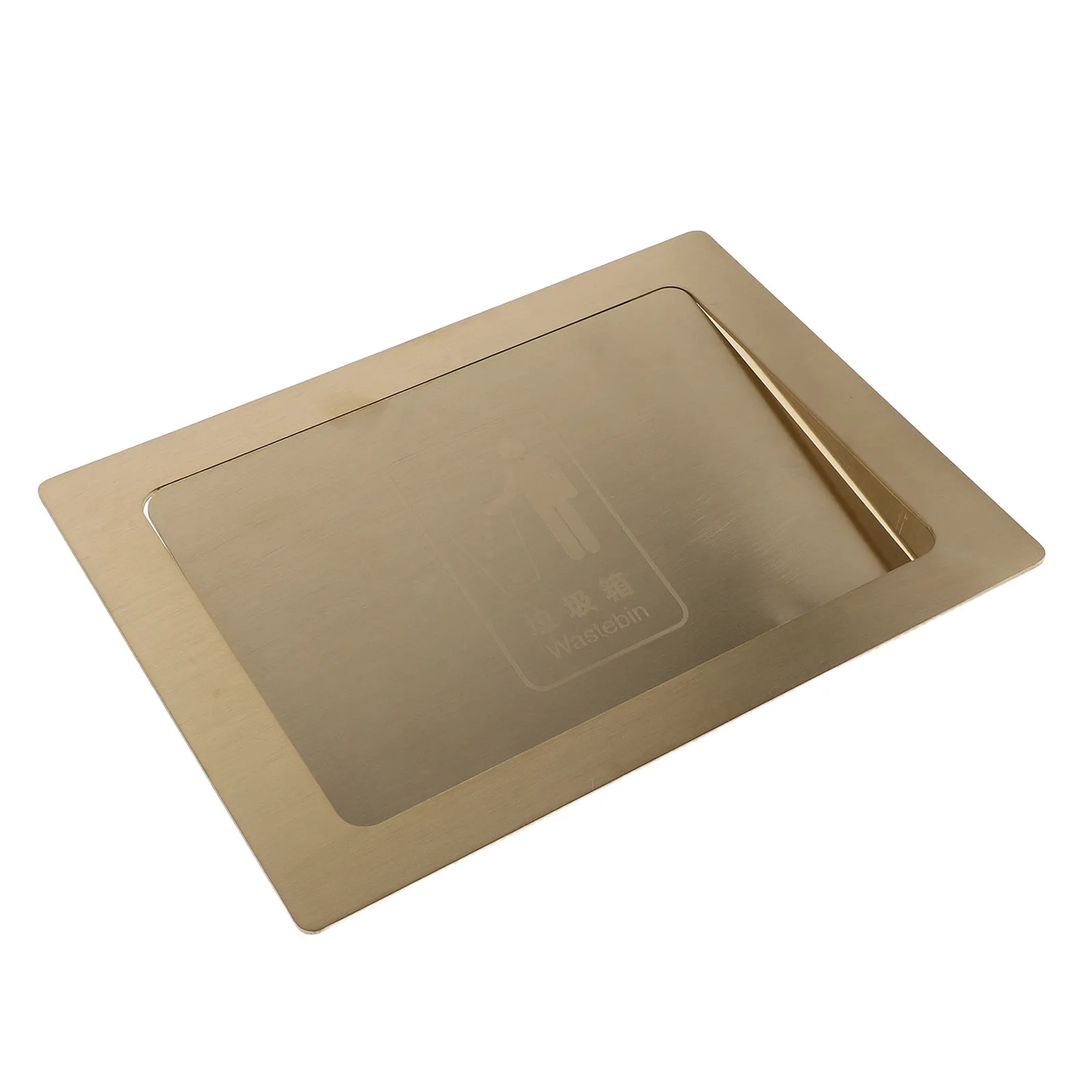 

Recessed Garbage Chute Cover Embedded Trash Bin Lid Side Opening Flush Waste Bin Cover Kitchen Cabinet Trash Can Lid Commercial