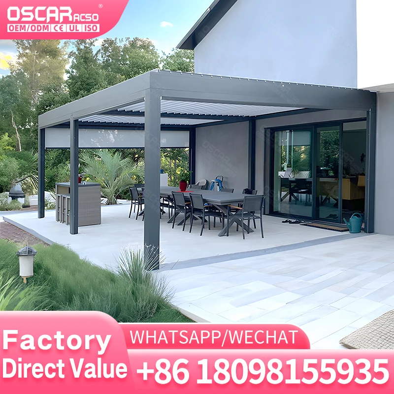 Customizable Aluminum Alloy Pergola for Outdoor Spaces in the USA Factorymade Aluminum Alloy Pergola for Garden Decor in Austral