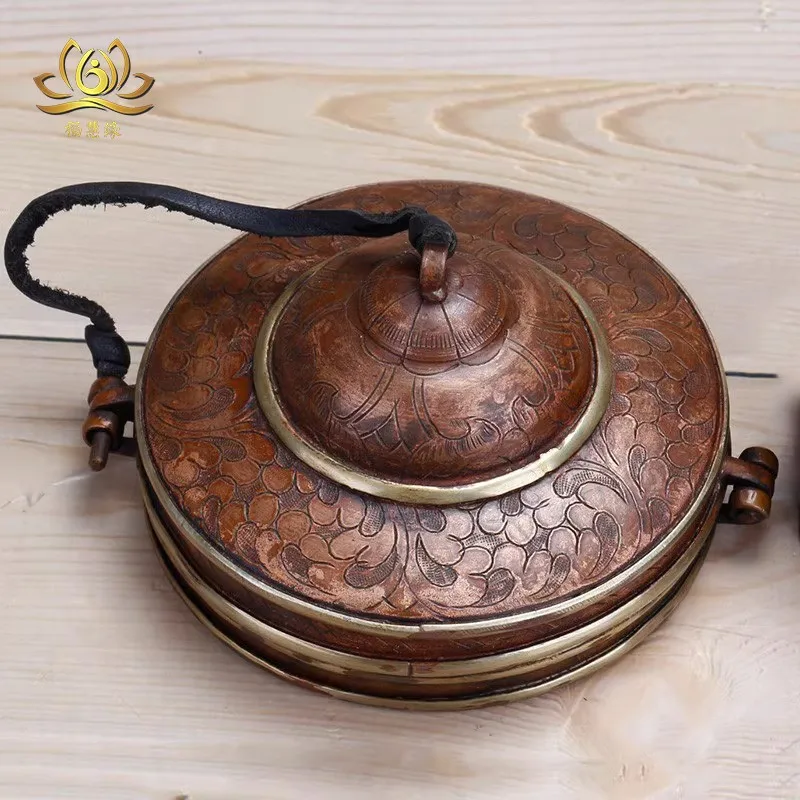 Bell-shaped protective case, handmade, pure copper, available in small and large sizes, suitable for bells with diameters of 8.5