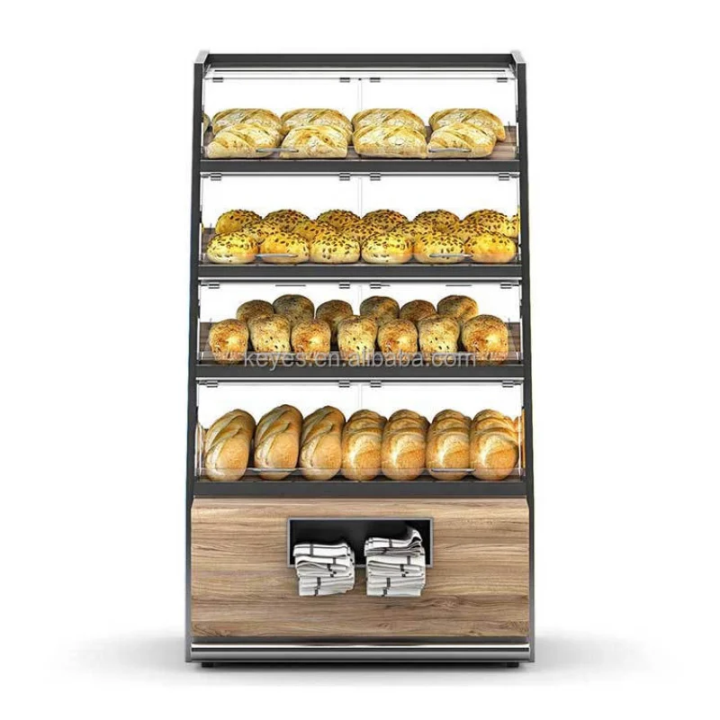 custom.Customized Modern Bread Retail Store Luxury Furniture Cake Bakery Display Cabinet