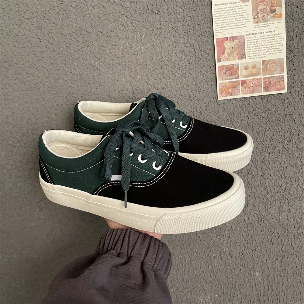 

Кеды Yang Yang Chic Spliced Canvas Skate, повседневные, низкие, с круглым носком, синие, унисекс, для студентов, летние, для пар