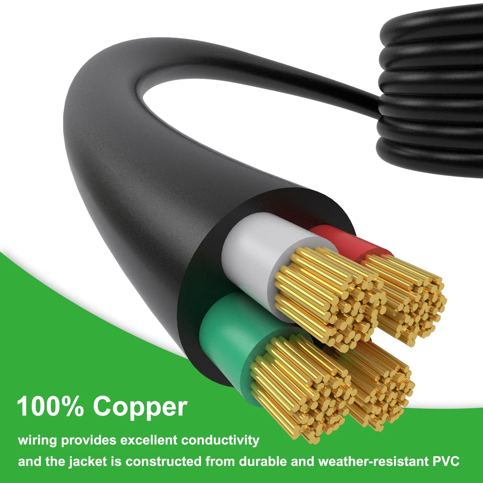 50 Amp Generator Power Inlet Box and Power Cord 135 Degree Locking Combo Kit, NEMA 14-50P to SS2-50R Extension Cord 25FT