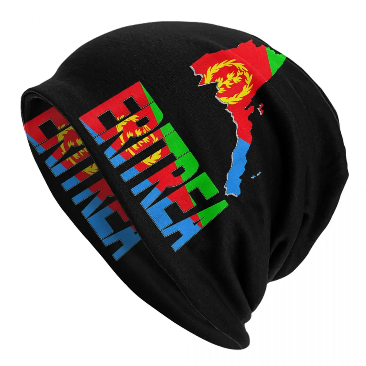 Eritrea Map Eritrean Flag Beanie Cap Unisex Winter Warm Bonnet Homme Knit Hats Hip Hop Skullies Beanies Hats For Men Women