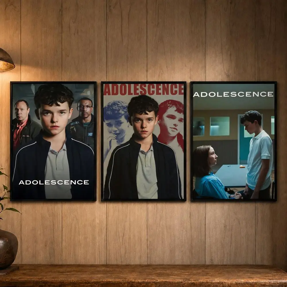 Popular Series A-AdolescenceS Poster Self-adhesive Art Poster Decoracion Painting Wall Art White Kraft Paper Home Decor