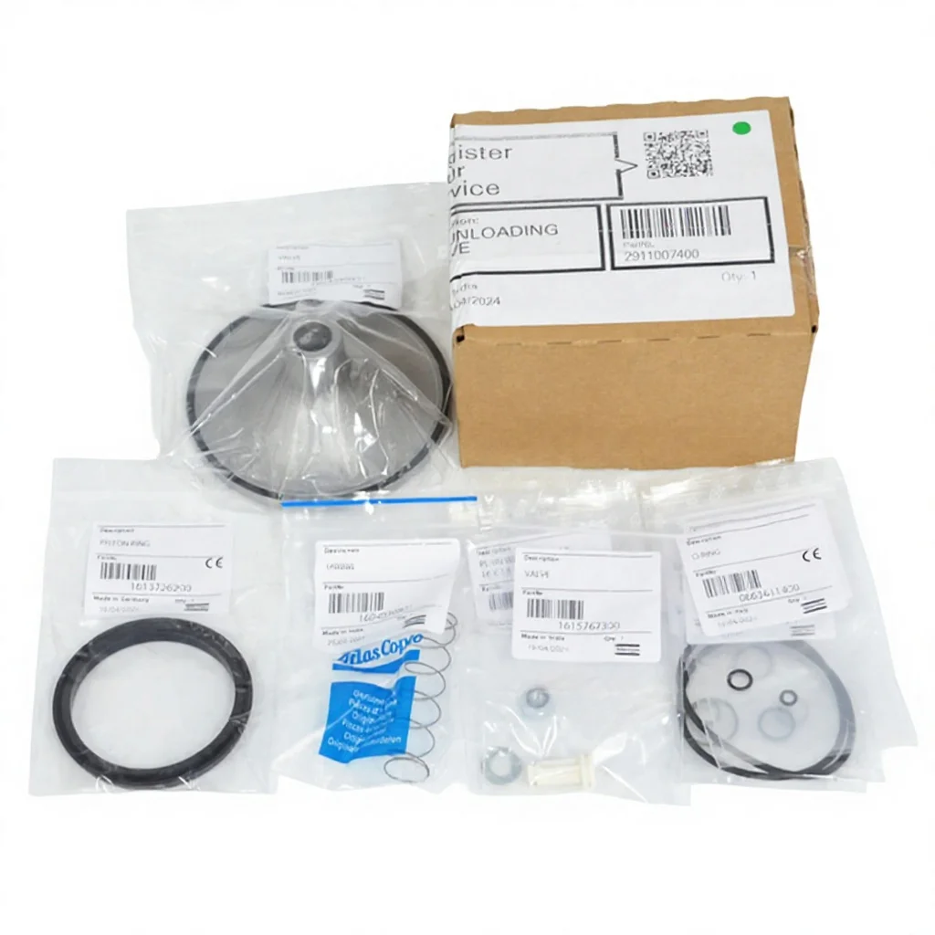Original 2911007400 Metal Unloading Valve Kit for Air Compressor Service