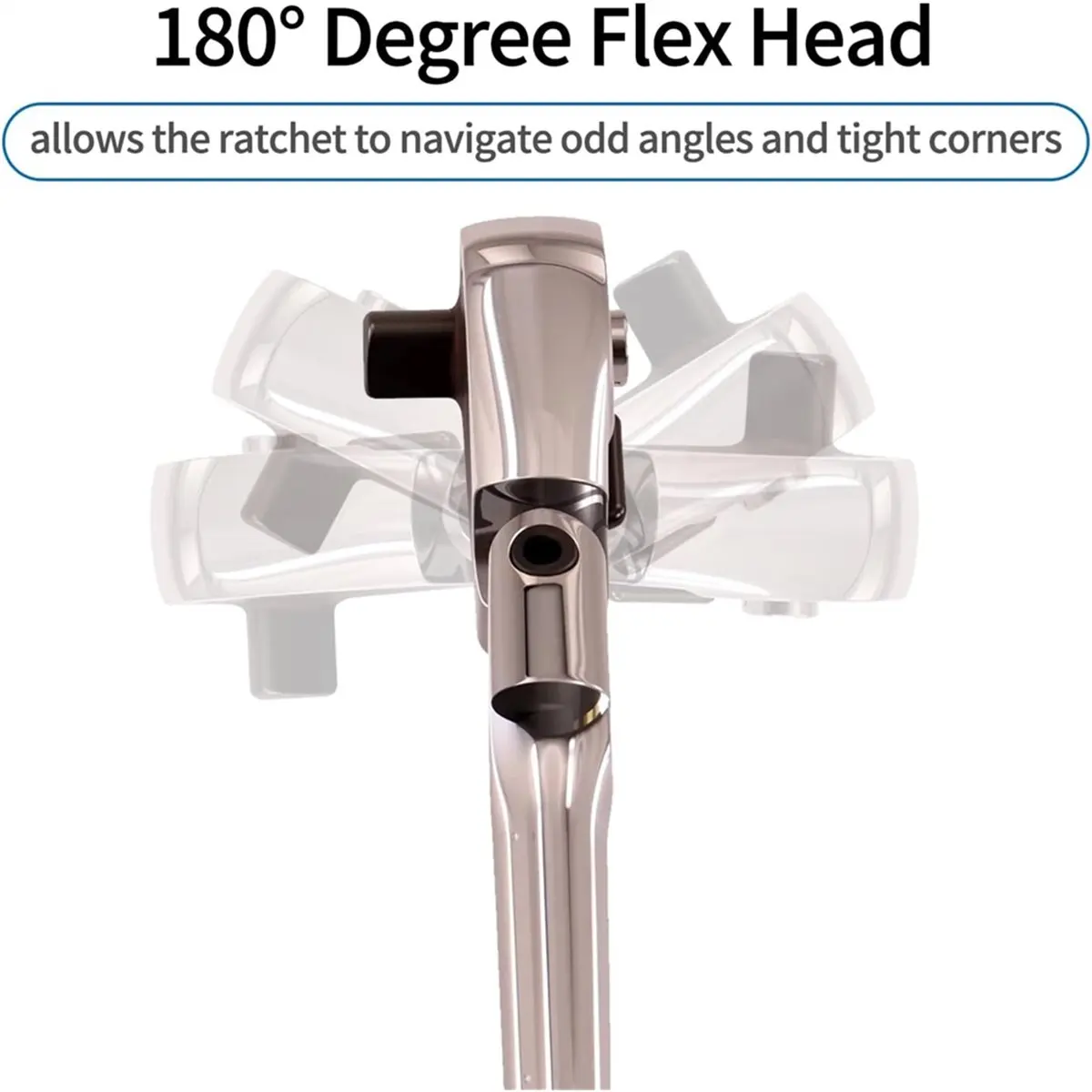 Y225A J~10 Piece Flex Head Ratchet Set, 1/4