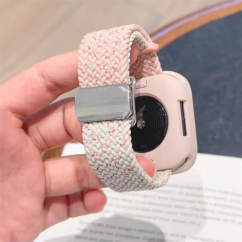 Двухцветный нейлоновый ремешок Y2k + фотоэлемент ремешка для Apple Watch Band 49 мм 40 44 45 мм 41 мм 38 42 мм, эластичный нейлоновый ремешок для iWatch серии 9 SE 7 8