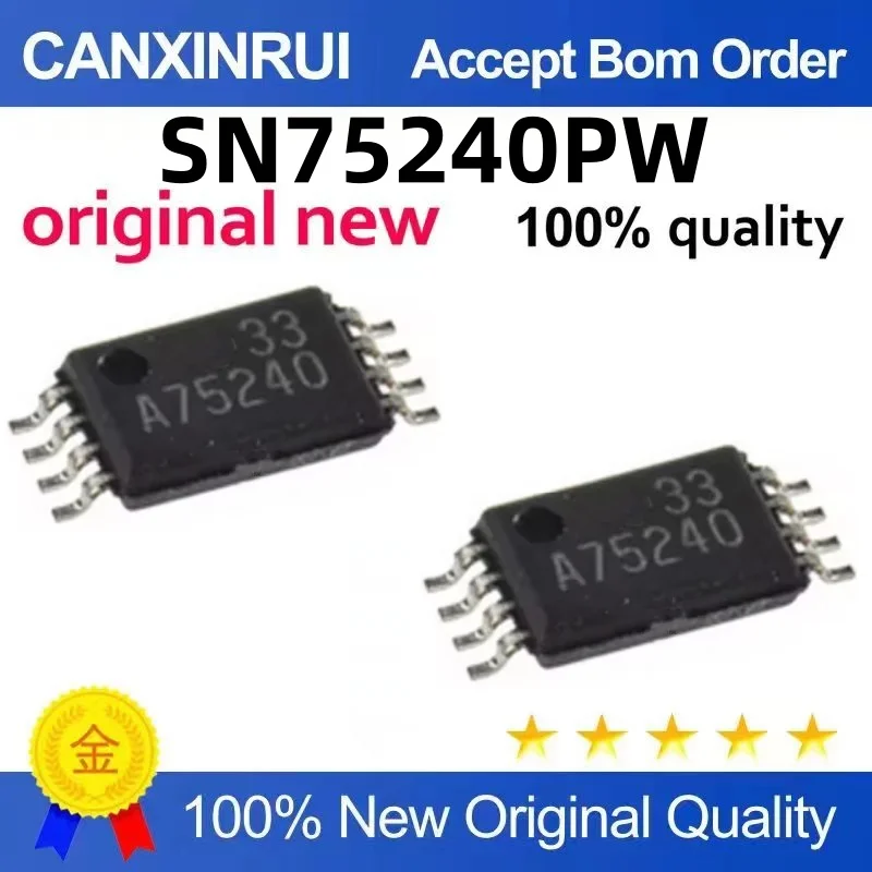 （10 pieces）SN75240PW A75240 TSSOP-8 Overvoltage Current Temperature Device