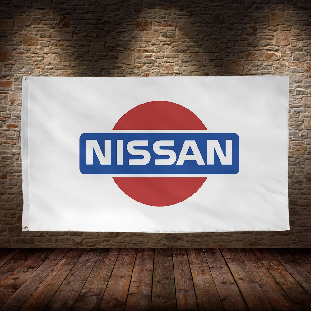 3X5 Ft N-Nissanes Racevlag Polyester Bedrukte Auto 'S Vlaggen Voor Kamer Garage Decor