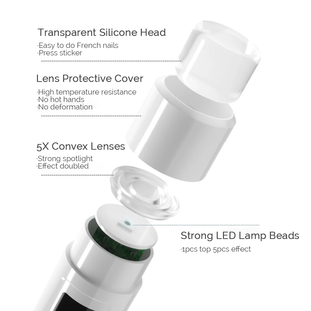 مصباح أظافر LED بالأشعة فوق البنفسجية للطلاء ، حامل مجفف أظافر محمول ، ضوء تجفيف أظافر صغير احترافي ، الأشعة فوق البنفسجية #5