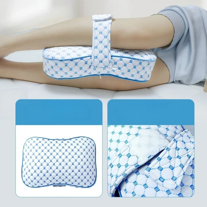 Adjustable Strap Maternity Pregnancy Leg Pillow for Side Sleeping Knee Support Sciatica Relief Memory Foam & PP Cotton Polyester