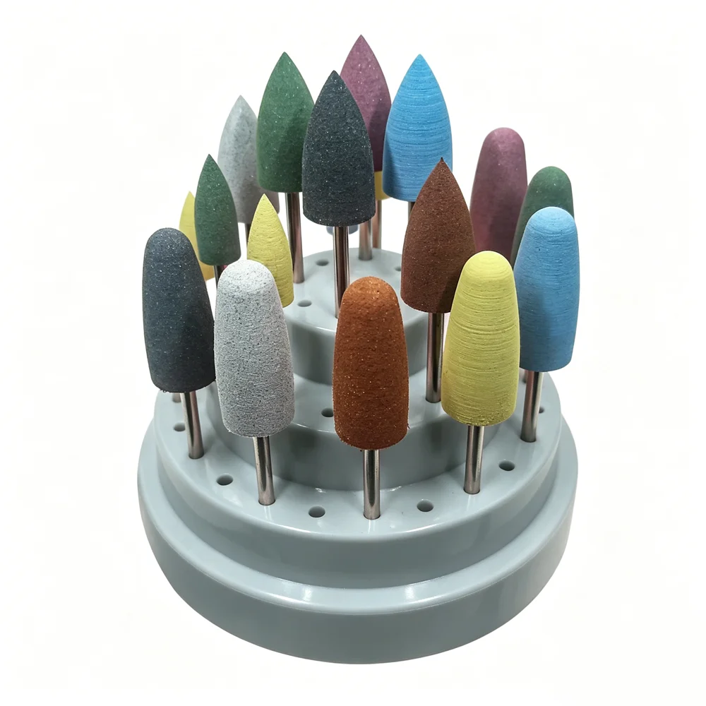5/10Pcs Dia 4/10/6/8mm Silicone Rubber Electric Nail Art Grinder Nail Surface Polishing Jade Polishing 2.35mm Grinding Head