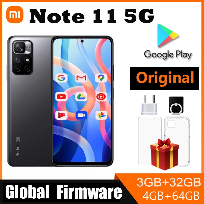 Xiaomi Redmi Note 11 5G, Teléfono Celular con Redes Xiaomi, Smartphone con 5000 mAh, Pantalla de 6.6 Pulgadas, Dimensity 810, Android 11, Cualquier Color