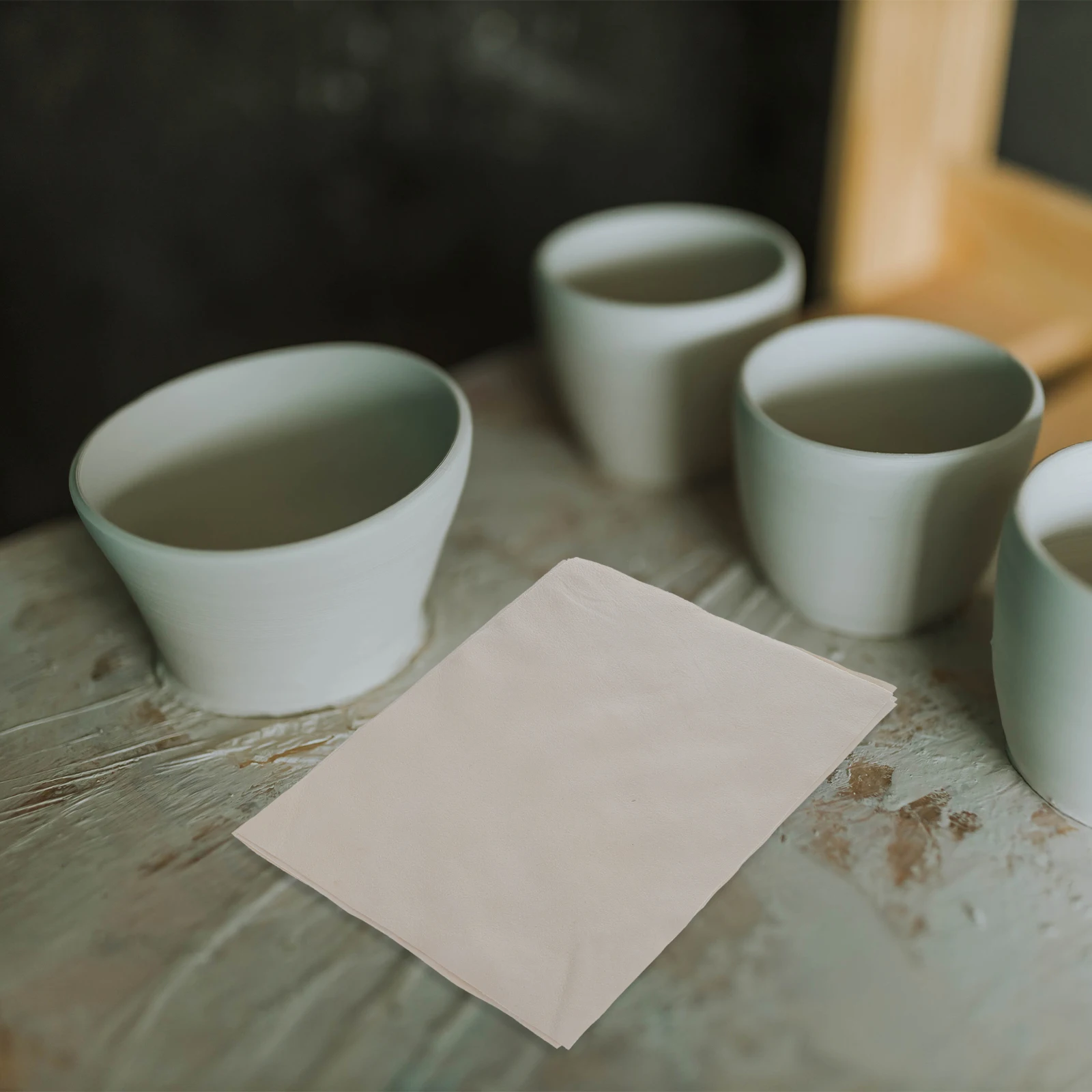 

6pcs Pre-Cut Clay Tools Smoothing For Pottery Trimming Cloth Softer Smoothing Rim Ceramic Craft Reusable Absorbent Pottery