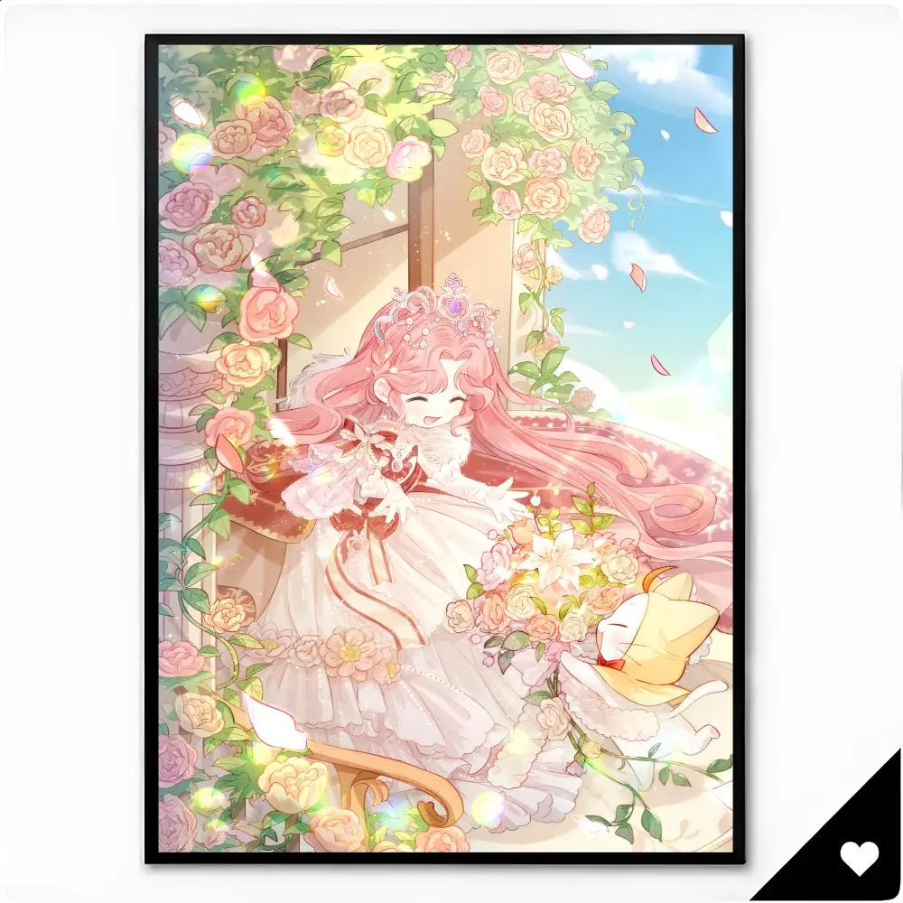 Game Dress Up Fantasy Miracle Nikki Poster Framed Wall Art Painting for Living Room Interior Decor and Gift Options