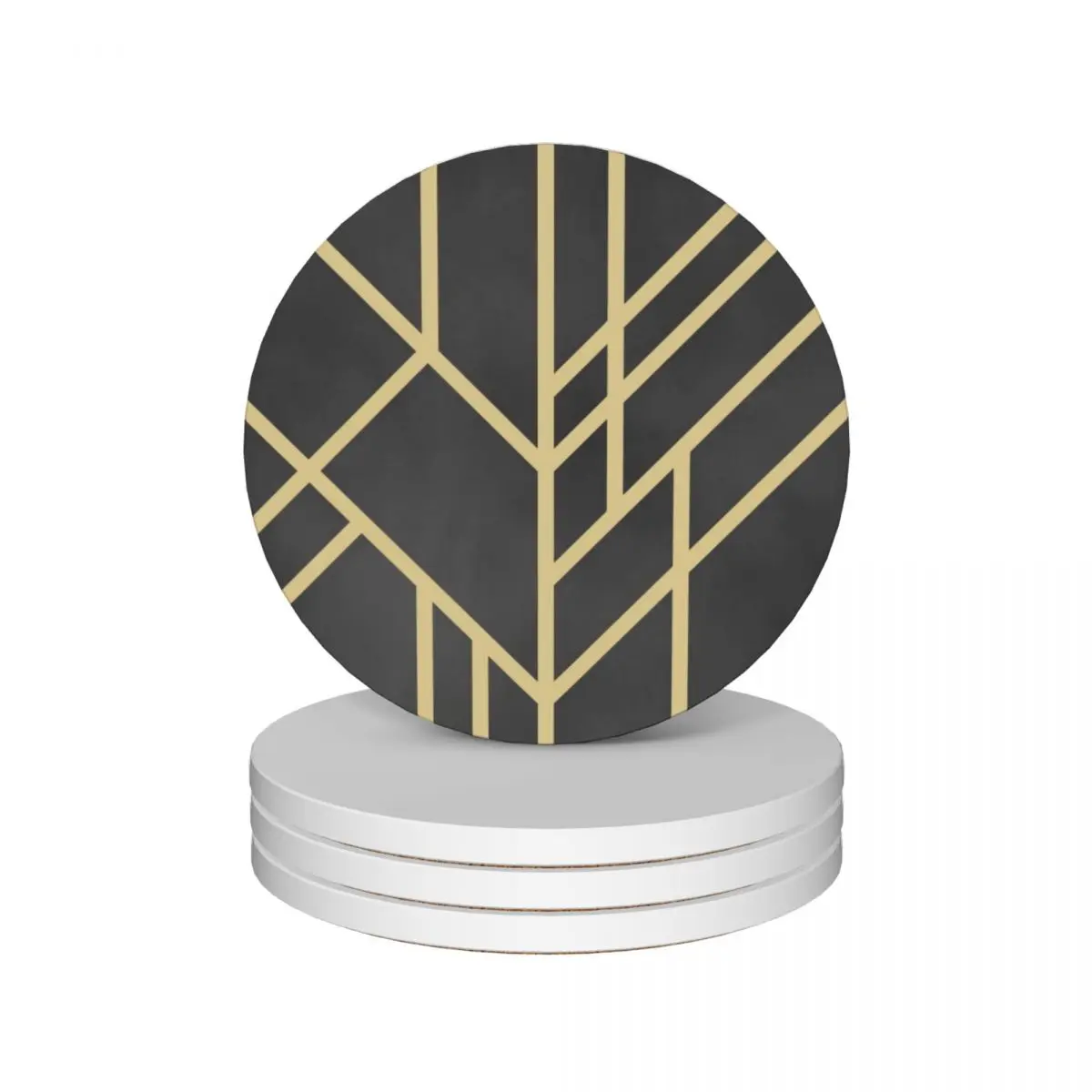 

Art Deco design Ceramic Coasters (Set of 4) ceramic cup set cute set Coasters